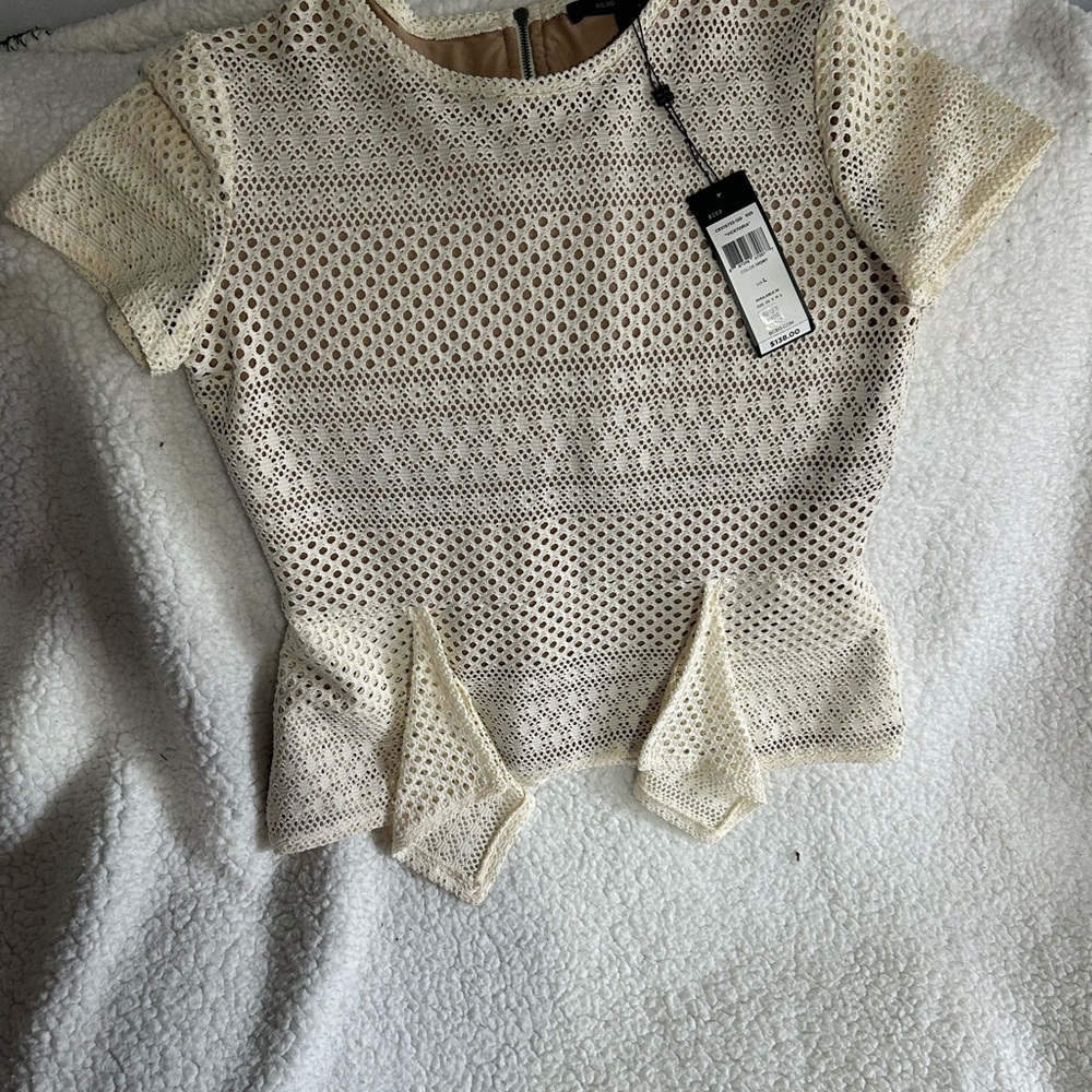 Elegant Cream Lace Top
